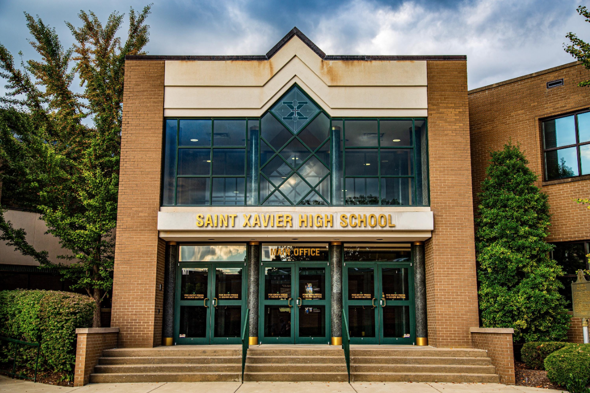 St. Xavier High School Main Entrance Canvas Art